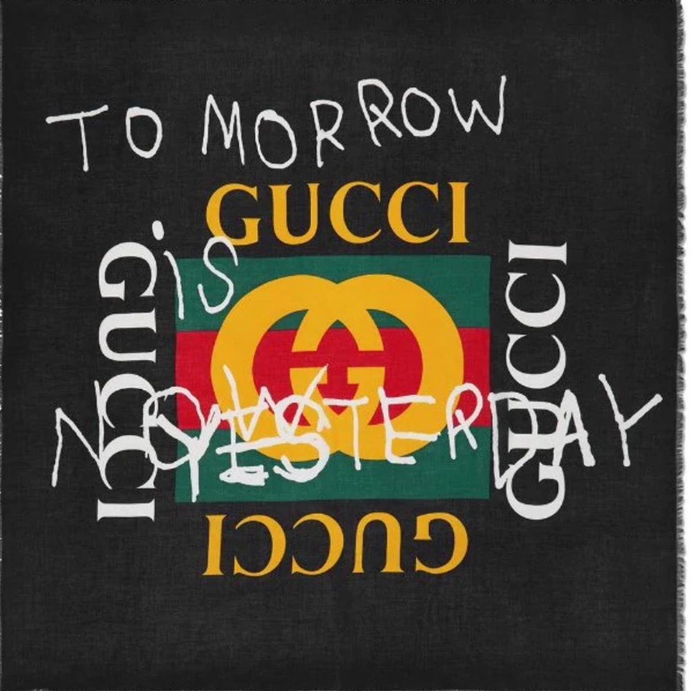 Gucci limited multicolor shawl tomorrow scarf - Picture 2 of 12